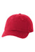 Valucap Hats VC300Y Mens Small Fit Bio-Washed Adjustable Dad Hat Red Flat Front
