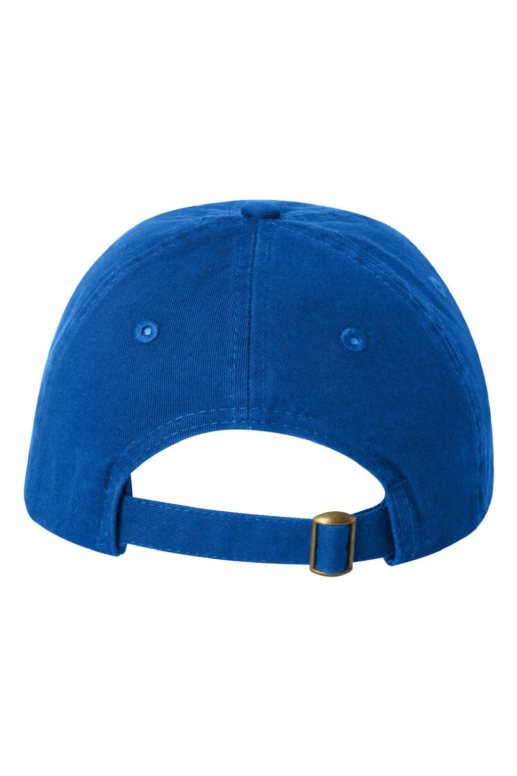 Valucap Hats VC300Y Mens Small Fit Bio-Washed Adjustable Dad Hat Royal Blue Flat Back