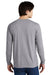 Jerzees 21LS/21LSR Mens Dri-Power Moisture Wicking Long Sleeve Crewneck T-Shirt Heather Grey Model Back