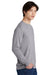 Jerzees 21LS/21LSR Mens Dri-Power Moisture Wicking Long Sleeve Crewneck T-Shirt Heather Grey Model Side