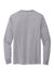 Jerzees 21LS/21LSR Mens Dri-Power Moisture Wicking Long Sleeve Crewneck T-Shirt Heather Grey Flat Back