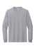 Jerzees 21LS/21LSR Mens Dri-Power Moisture Wicking Long Sleeve Crewneck T-Shirt Heather Grey Flat Front