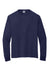 Jerzees 21LS/21LSR Mens Dri-Power Moisture Wicking Long Sleeve Crewneck T-Shirt Navy Blue Flat Front