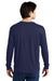 Jerzees 21LS/21LSR Mens Dri-Power Moisture Wicking Long Sleeve Crewneck T-Shirt Navy Blue Model Back