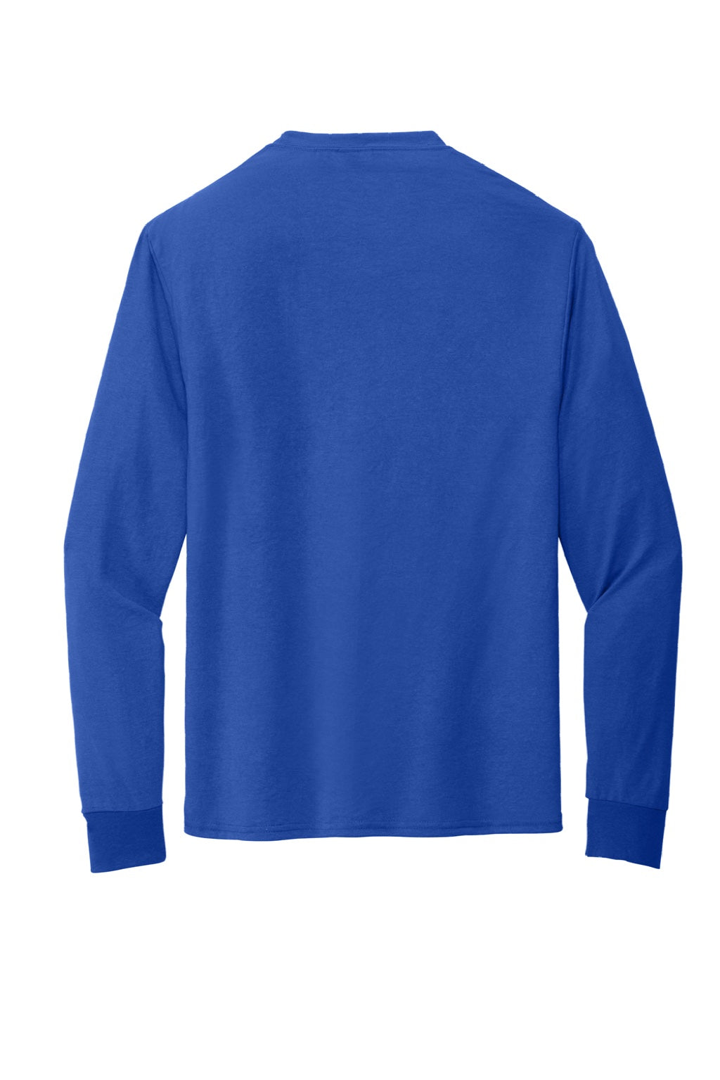 Jerzees 21LS/21LSR Mens Dri-Power Moisture Wicking Long Sleeve Crewneck T-Shirt Royal Blue Flat Back