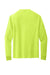 Jerzees 21LS/21LSR Mens Dri-Power Moisture Wicking Long Sleeve Crewneck T-Shirt Safety Green Flat Back