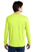 Jerzees 21LS/21LSR Mens Dri-Power Moisture Wicking Long Sleeve Crewneck T-Shirt Safety Green Model Back