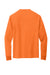 Jerzees 21LS/21LSR Mens Dri-Power Moisture Wicking Long Sleeve Crewneck T-Shirt Safety Orange Flat Back