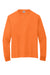 Jerzees 21LS/21LSR Mens Dri-Power Moisture Wicking Long Sleeve Crewneck T-Shirt Safety Orange Flat Front