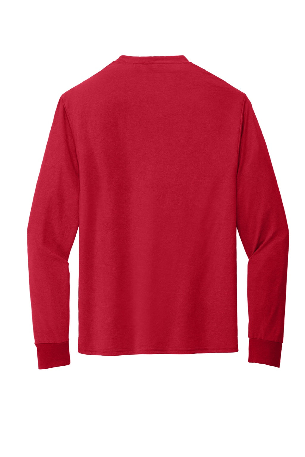 Jerzees 21LS/21LSR Mens Dri-Power Moisture Wicking Long Sleeve Crewneck T-Shirt True Red Flat Back