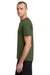 Jerzees 21M/21MR Mens Dri-Power Moisture Wicking Short Sleeve Crewneck T-Shirt Military Green Model Side