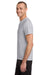 Jerzees 21M/21MR Mens Dri-Power Moisture Wicking Short Sleeve Crewneck T-Shirt Silver Grey Model Side