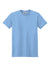 Jerzees 21M/21MR Mens Dri-Power Moisture Wicking Short Sleeve Crewneck T-Shirt Light Blue Flat Front