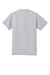 Jerzees 21M/21MR Mens Dri-Power Moisture Wicking Short Sleeve Crewneck T-Shirt Silver Grey Flat Back