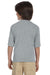 Jerzees 21B/21BR Youth Dri-Power Moisture Wicking Short Sleeve Crewneck T-Shirt Heather Grey Model Back