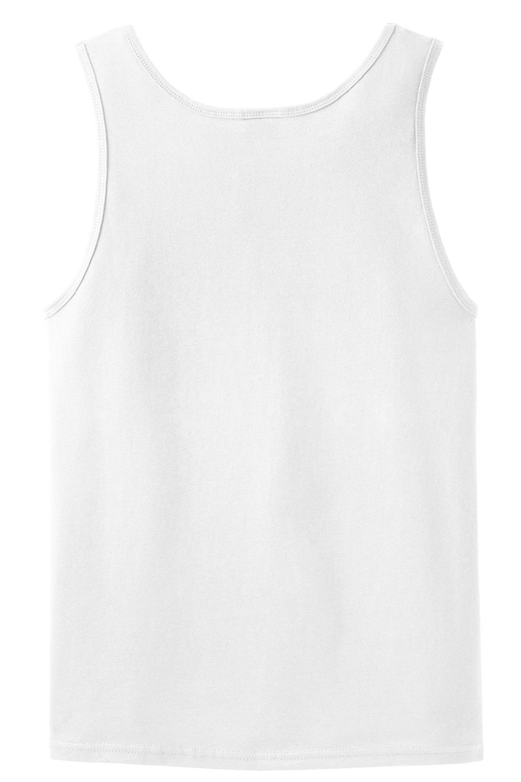 Gildan 2200 Mens Ultra Tank Top White Flat Back