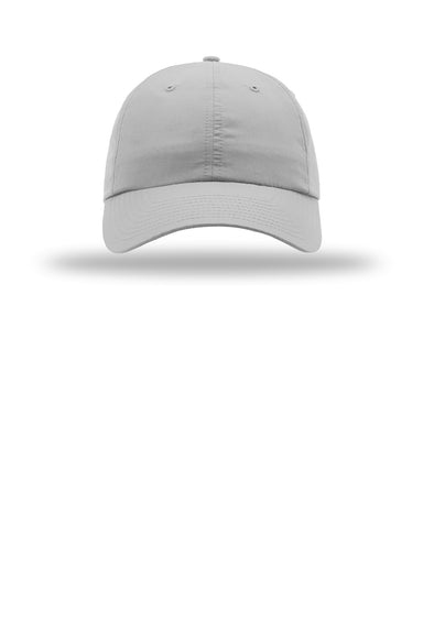 Richardson Hats 220 Mens Relaxed Moisture Wicking Lite Adjustable Hat Light Grey Flat Front