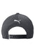 Puma Hats 22537 Mens Moisture Wicking P Snapback Hat Quiet Shade Grey Flat Back