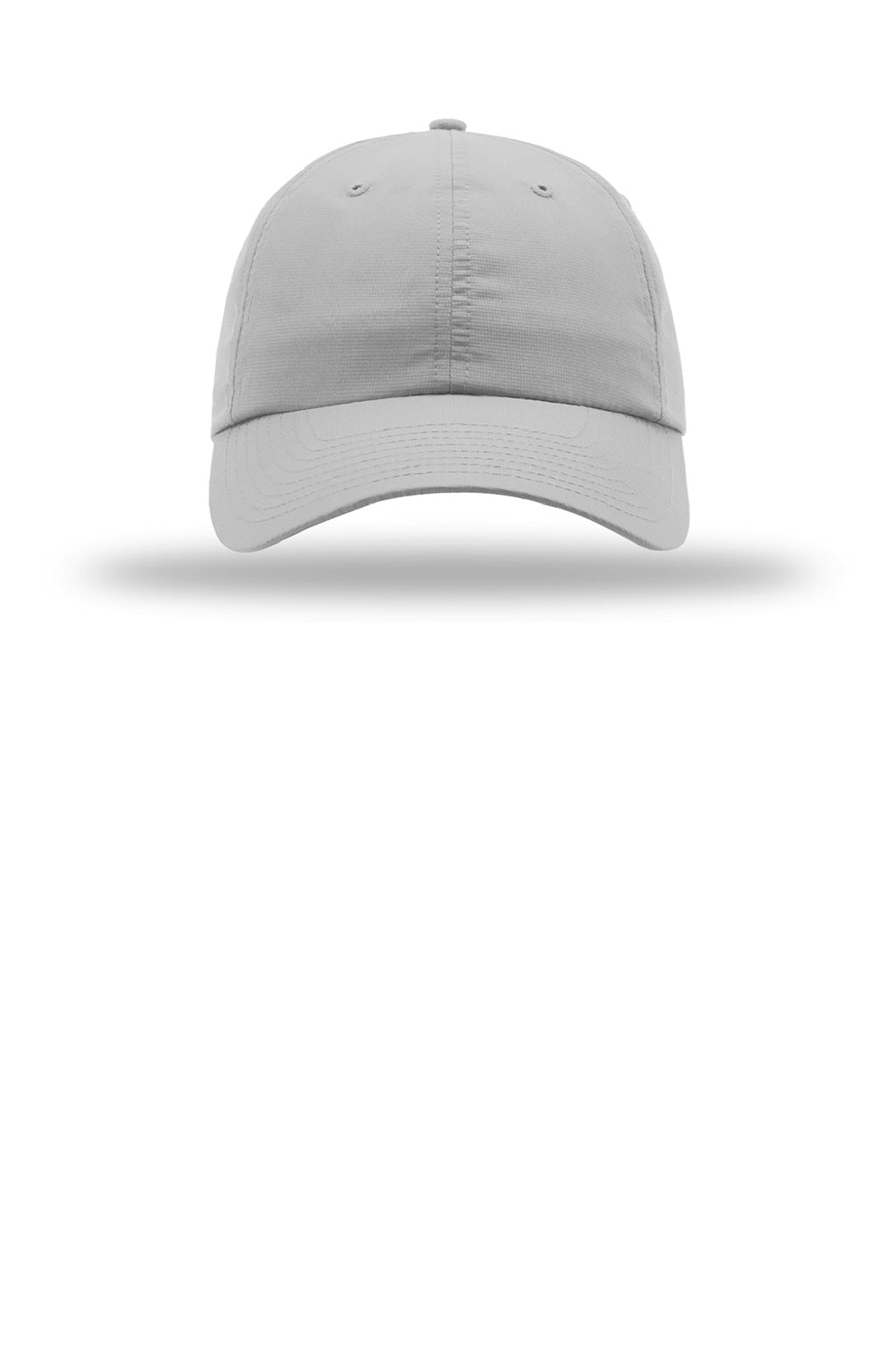 Richardson Hats 225 Mens Casual Moisture Wicking Adjustable Hat Light Grey Flat Front