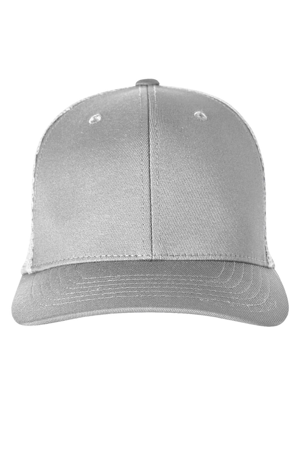 Puma Hats 22675 Mens Moisture Wicking Snapback Trucker Hat Quarry Grey/Bright White Flat Front