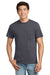 Gildan 2300 Mens Ultra Short Sleeve Crewneck T-Shirt w/ Pocket Charcoal Grey Model Front