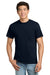 Gildan 2300 Mens Ultra Short Sleeve Crewneck T-Shirt w/ Pocket Navy Blue Model Front