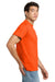 Gildan 2300 Mens Ultra Short Sleeve Crewneck T-Shirt w/ Pocket Safety Orange Model Side
