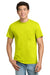 Gildan 2300 Mens Ultra Short Sleeve Crewneck T-Shirt w/ Pocket Safety Green Model Front