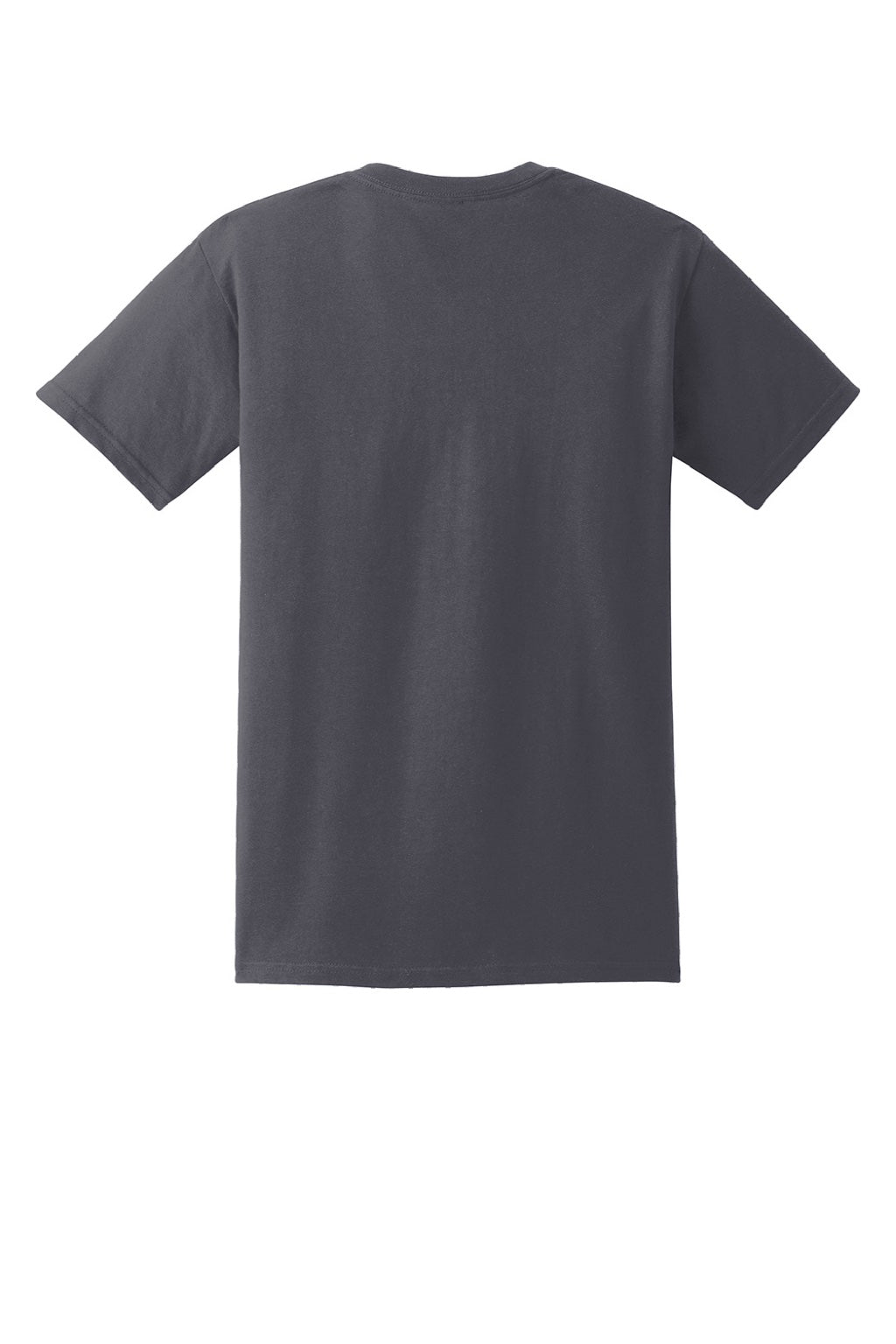 Gildan 2300 Mens Ultra Short Sleeve Crewneck T-Shirt w/ Pocket Charcoal Grey Flat Back