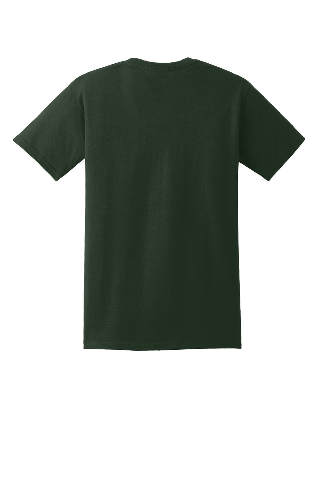 Gildan 2300 Mens Ultra Short Sleeve Crewneck T-Shirt w/ Pocket Forest Green Flat Back