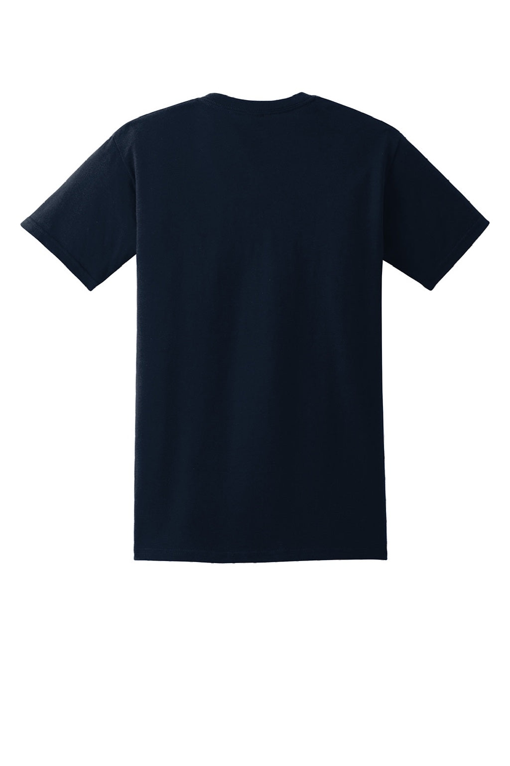 Gildan 2300 Mens Ultra Short Sleeve Crewneck T-Shirt w/ Pocket Navy Blue Flat Back