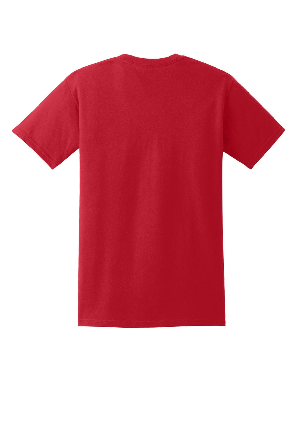 Gildan 2300 Mens Ultra Short Sleeve Crewneck T-Shirt w/ Pocket Red Flat Back