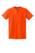 Gildan 2300 Mens Ultra Short Sleeve Crewneck T-Shirt w/ Pocket Safety Orange Flat Front