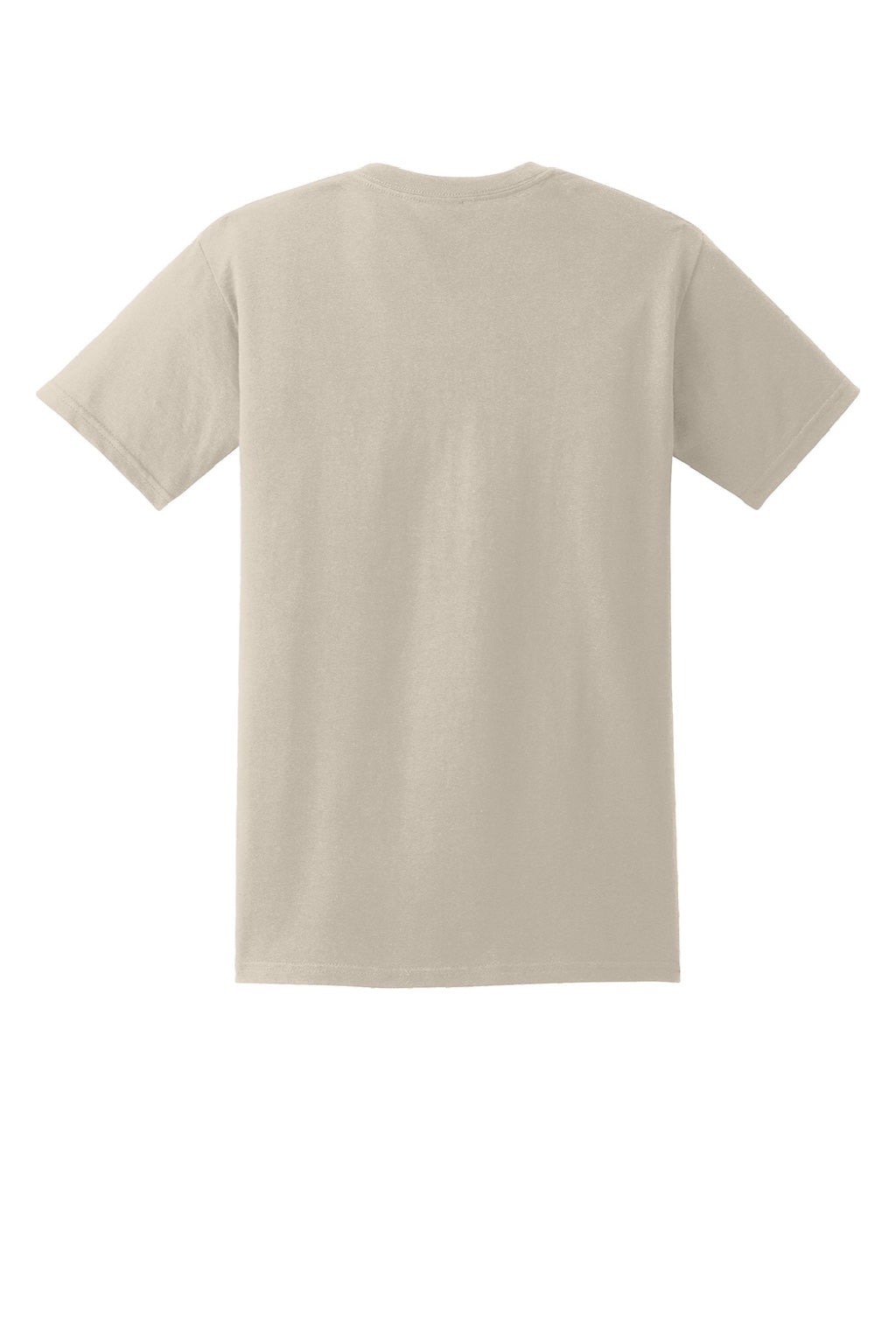 Gildan 2300 Mens Ultra Short Sleeve Crewneck T-Shirt w/ Pocket Sand Flat Back