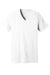 Bella + Canvas BC3655/3655C Mens Textured Jersey Short Sleeve V-Neck T-Shirt White Slub Flat Front