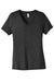 Bella + Canvas BC6415 Womens Short Sleeve V-Neck T-Shirt Charcoal Black Flat Front
