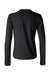 Bella + Canvas BC6500/6500 Womens Jersey Long Sleeve Crewneck T-Shirt Black Flat Back