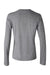 Bella + Canvas BC6500/6500 Womens Jersey Long Sleeve Crewneck T-Shirt Heather Deep Grey Flat Back