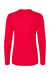 Bella + Canvas B6500/6500 Womens Jersey Long Sleeve Crewneck T-Shirt Red Flat Back