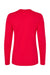 Bella + Canvas BC6500/6500 Womens Jersey Long Sleeve Crewneck T-Shirt Red Flat Back