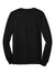 Gildan 2410 Mens Ultra Long Sleeve Crewneck T-Shirt w/ Pocket Black Flat Back