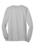Gildan 2410 Mens Ultra Long Sleeve Crewneck T-Shirt w/ Pocket Sport Grey Flat Back