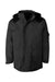 Weatherproof 6086 Mens 3-in-1 Systems Full Zip Hooded Jacket Black Flat Front