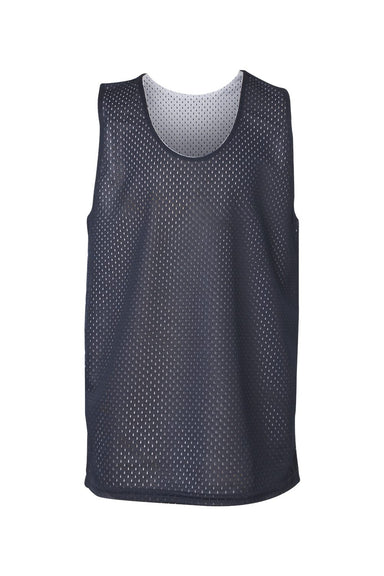 Badger 2529 Youth Pro Mesh Reversible Tank Top Navy Blue/White Flat Front