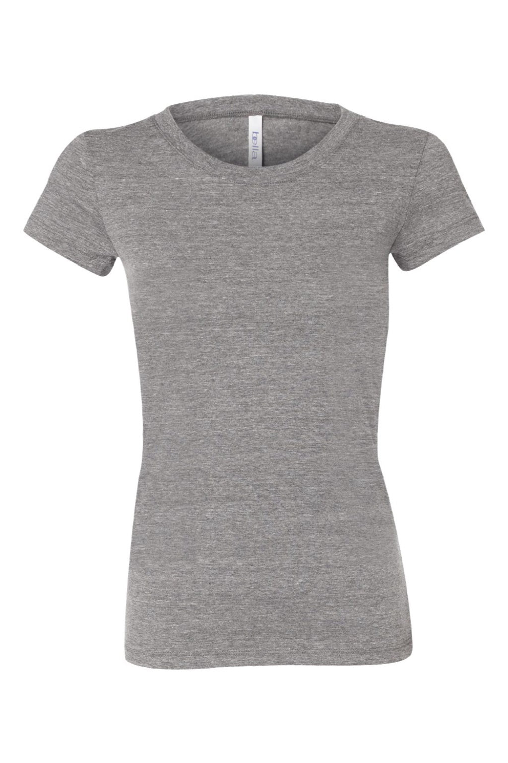Bella + Canvas BC8413/8413 Womens Short Sleeve Crewneck T-Shirt Grey Flat Front
