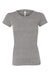 Bella + Canvas BC8413/8413 Womens Short Sleeve Crewneck T-Shirt Grey Flat Front