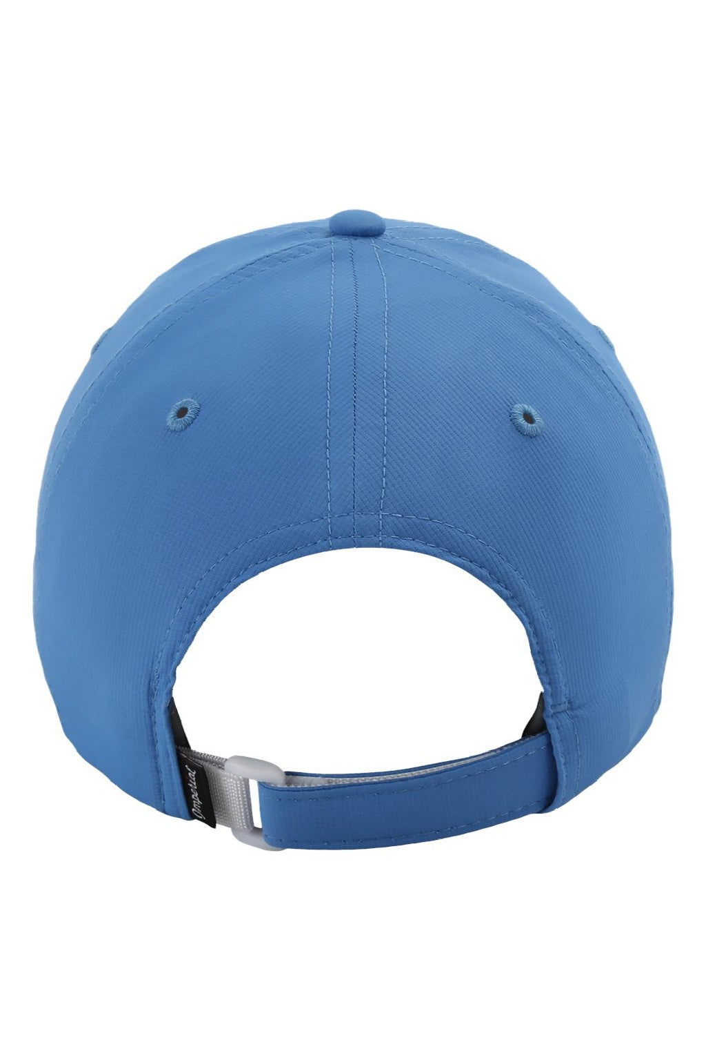 Imperial Hats X210P Mens The Original Performance Moisture Wicking Adjustable Hat Azure Blue Flat Back