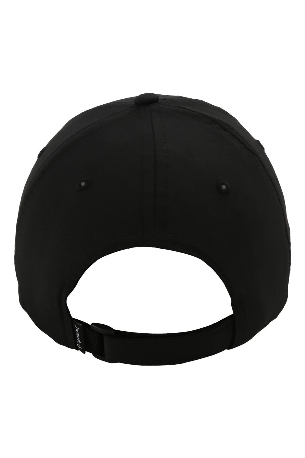 Imperial Hats X210P Mens The Original Performance Moisture Wicking Adjustable Hat Black Flat Back