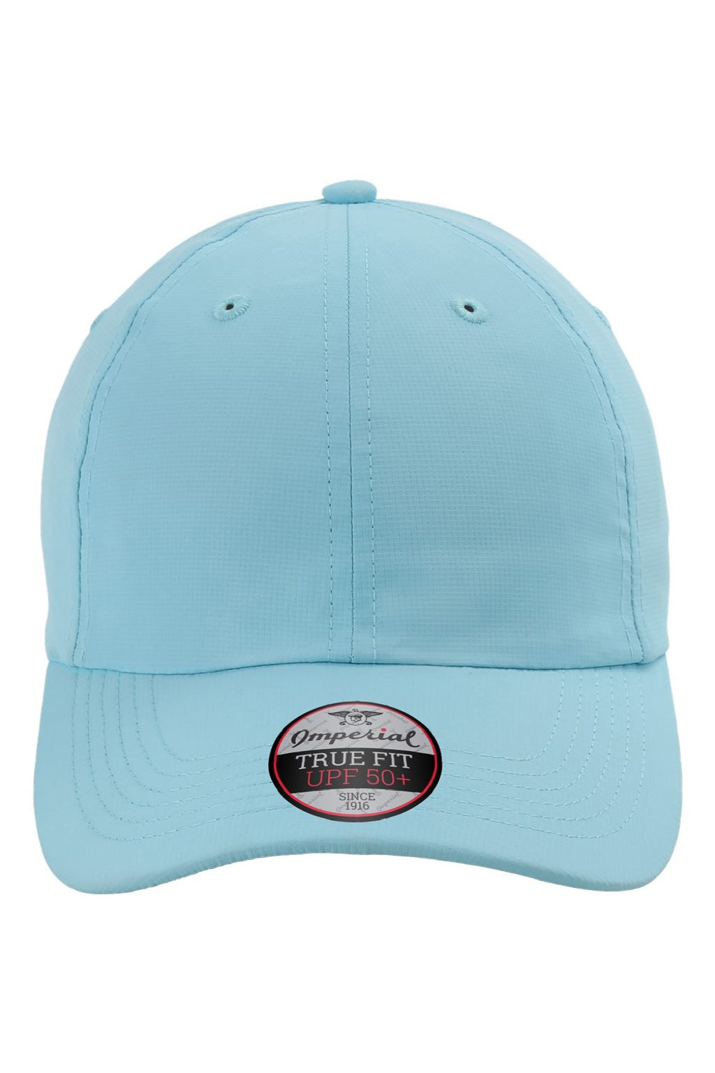Imperial Hats X210P Mens The Original Performance Moisture Wicking Adjustable Hat Light Blue Flat Front