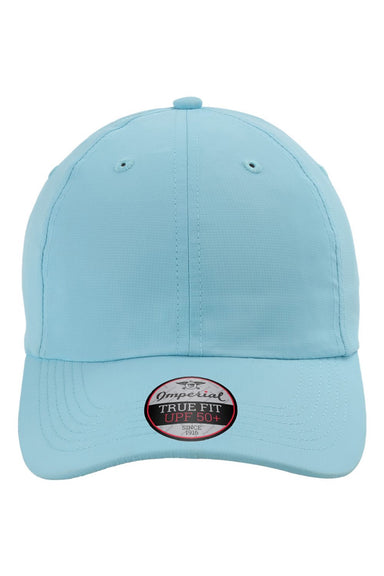 Imperial Hats X210P Mens The Original Performance Moisture Wicking Adjustable Hat Light Blue Flat Front